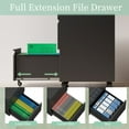thumbnail image 4 of 2 Drawer Mobile File Cabinet with Lock and Wheels, Under Desk Storage Filing Cabinet for Home Office, Small Rolling File Cabinet for Legal, Letter, and A4 Files(Black), 4 of 6