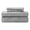 thumbnail image 2 of BNM Melange Soft Flannel Cotton Sheet Set, Queen, Charcoal, 2 of 11