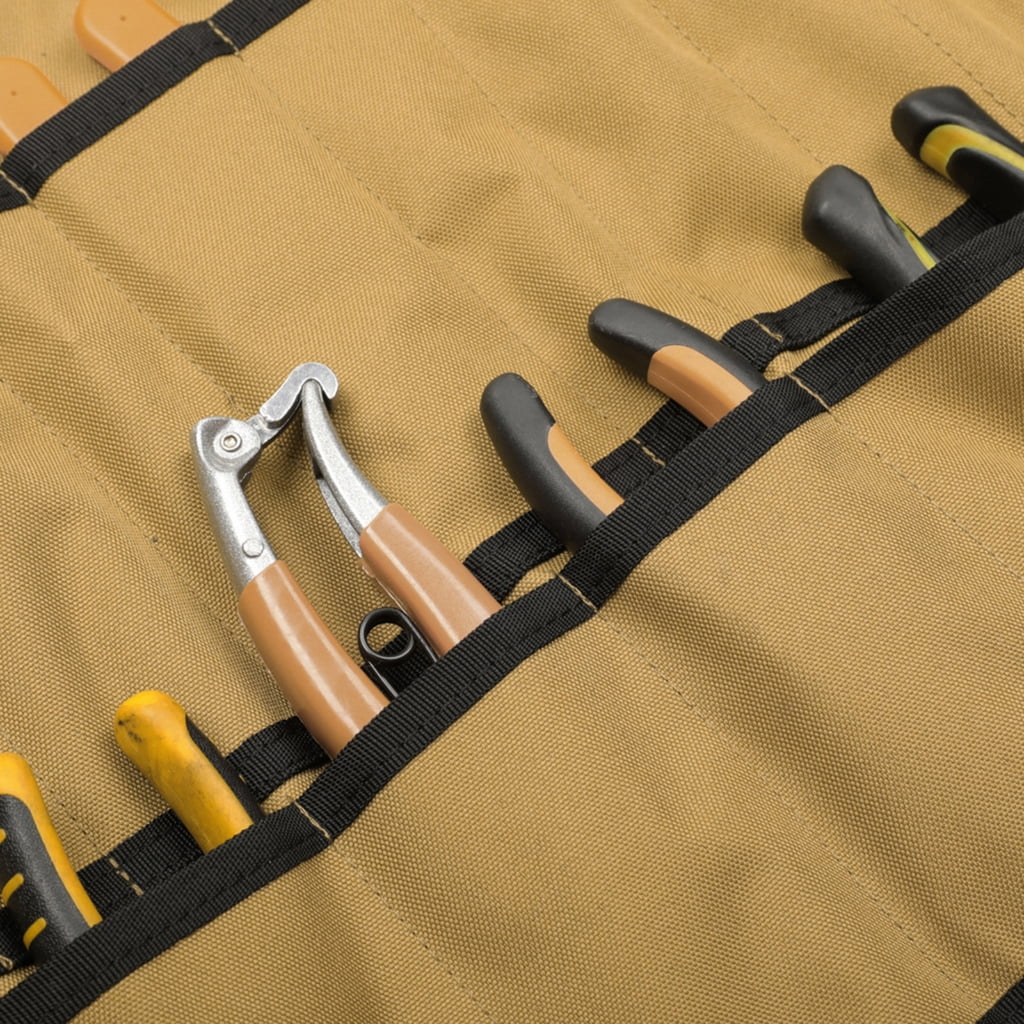 Portable Tool Storage Bag with Multi Pockets Hardware Tool Pouches Rolling Up Organizers Bag for Mechanics Electrician