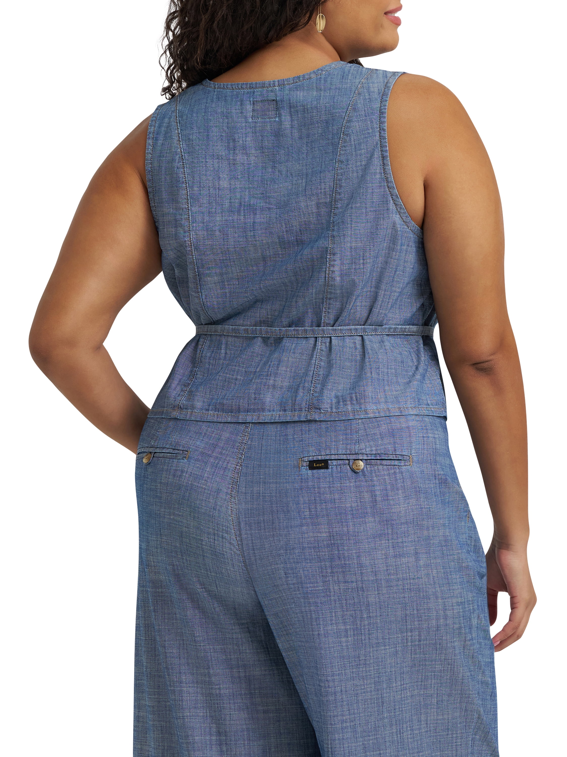 Lee® Women's Plus Heritage Sleeveless Tie Vest, Sizes 0X-4X