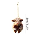 thumbnail image 4 of OAVQHLG3B Cute Cartoon Cow Decorative Hanging Ornament DIY Christmas Tree Ornament Lovely Animal Home Decor Cars Backpacks Acrylic Highland Cow Pendants Christmas Tree Decorations, 4 of 6