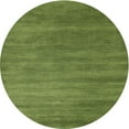 thumbnail image 1 of Ahgly Company Machine Washable Indoor Round Contemporary Venom Green Area Rugs, 10' Round, 1 of 7