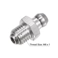 thumbnail image 3 of Unique Bargains 201 Stainless Steel Straight Hydraulic Grease Fitting M8 x 1mm Thread 5 Pack, 3 of 5