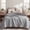 Grey, variant on U by Bedsure Cooling Waffle Queen Size Blanket - Lightweight Cotton Summer Blanket of Rayon Derived from Bamboo for Hot Sleepers, Luxury Throws for Bed, White, 90x90 Inches