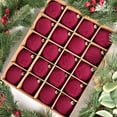 thumbnail image 3 of FlareFable 3"  Carving Velvet Christmas Tree Balls Hanging, Luxurious Flocked Christmas Tree Balls Decoration, Christmas Ball Bauble Ornament, Perfect Gift for Fall Decor & Christmas Decoration, 3 of 11