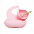 thumbnail image 3 of daintyBABY Silicone Bowl and Spoon Set- Pink, 3 of 4