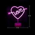 thumbnail image 2 of Led Neon Sign Light With Holder Table Decoration Night Lamp With Battery For Party, 2 of 3