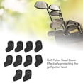 thumbnail image 3 of 10PCS Golf Head Cover, PU Material Golf Putter Headcovers Set Waterproof, Wide Compatibility Golf Putter Headcover Guard Set for Outdoor Golfing, 3 of 7
