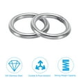 thumbnail image 4 of Unique Bargains 44mm Metal O Rings, 8 Pack 304 Stainless Steel Round Rings for Hardware Bags, 4 of 7