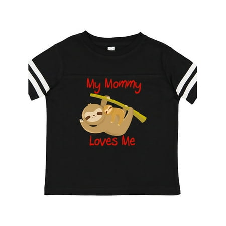 

Inktastic My Mommy Loves Me Sloth Gift Toddler Boy or Toddler Girl T-Shirt