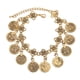 thumbnail image 2 of Pulsera de la moneda Fernando Mujer Boho Vintage Plata Oro Moneda Turca Festival Bronce, 2 of 5