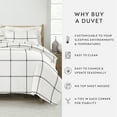 thumbnail image 4 of Duvet Cover Set - Ultra Soft & Breathable - Gray Plaid for Queen Size Bedding by Comfort Canopy, 4 of 15