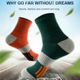 thumbnail image 2 of Hehanda 5 Pairs of Men's Mid-Calf Basketball Socks - Color Blocking Sweat and Odor Resistant Sports Socks, 2 of 5