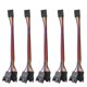 thumbnail image 5 of Cable Divisor, Cable De Extensión De 5 Uds, Portátil Para Ventilador De Placa Base, Ventilador Enfriador De Computadora Para Ventilador De CPU Ccdes Otros, 5 of 8