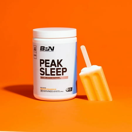 Bare Performance Nutrition Peak Sleep Night-Time Sleep Support Supplement  Orange Dreamsicle  30 Servings