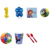 Super Mario Brothers Party Supplies Party Pack For 32 With Gold #1 Balloon