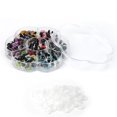 thumbnail image 2 of 1 caja de ositos de peluche no tóxicos, prácticos y hechos a mano para niños, accesorios de 10 mm (caja con forma de flor, incluye 70 piezas), 2 of 11