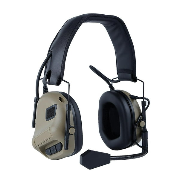 Protectores auditivos Protector auditivo suave Portátil Cómodo Orejeras plegables para Caqui