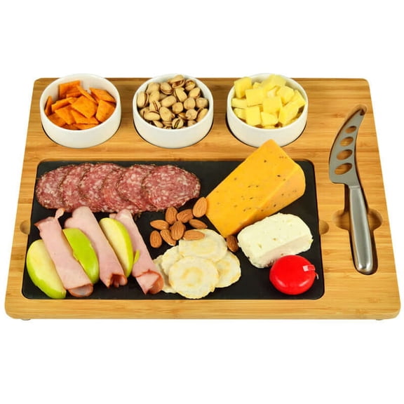 Picnic at Ascot Organic Bamboo 'Waterbury' Cheese Board