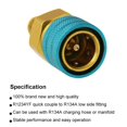 thumbnail image 4 of R1234YF a R134A adaptador de acoplador rápido de lado bajo acoplador de aire acondicionado para coche, con apagado automático, fácil y cómodo de usar. Macarena Acoplador rápido R1234YF, 4 of 7