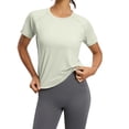 thumbnail image 1 of Fsgntruao Haut de Sport à Manches Courtes pour Femmes, Col Rond, Yoga, Respirant, Coupe Ample, 1 of 9
