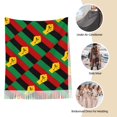 thumbnail image 6 of Black Power African Flag Pashmina Feel Shawls Wraps Rave Scarf for Women Men Soft Silky Scarves Hijab, 6 of 7