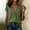 *Army Green, variant on ClodeEU Women's V Neck Pleated Front Short Sleeve Linen Blend Blouse,Casual Loose Fit Summer Top Army Green,Women's Plus L