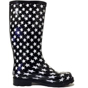 Women's Rain Boots Waterpoof Rubber Mid Calf Colors Wellie Snow Rainboot