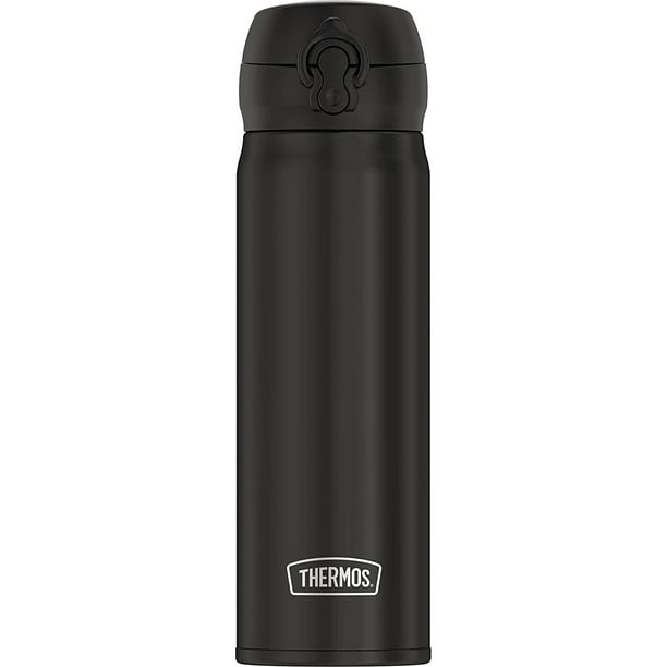 Thermos 16 Oz Vacuum Insulated Stainless Steel Direct Drink Bottle Black Walmart Com