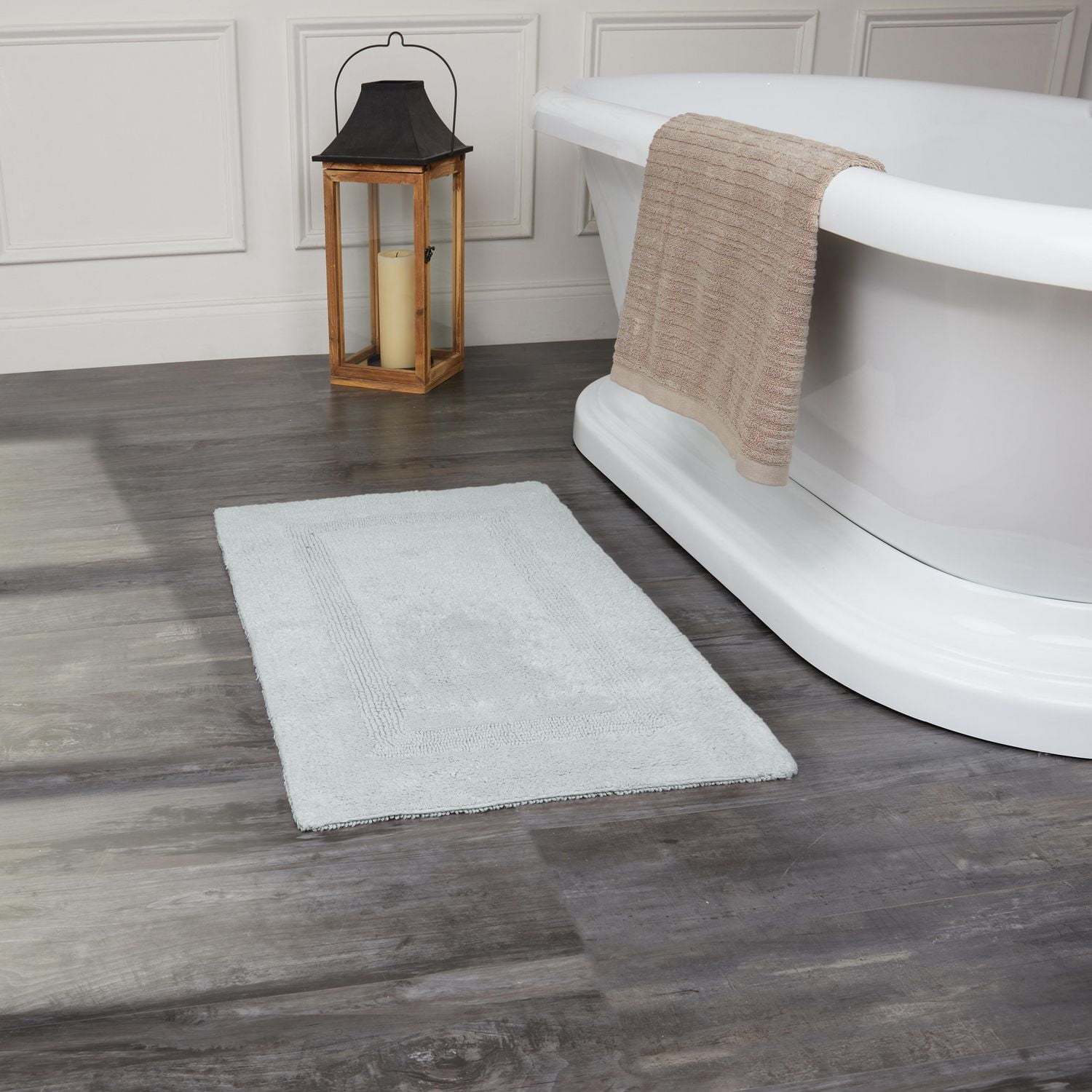 Fabstyles Basix Soft & Absorbent Reversible Cotton Bath Rug
