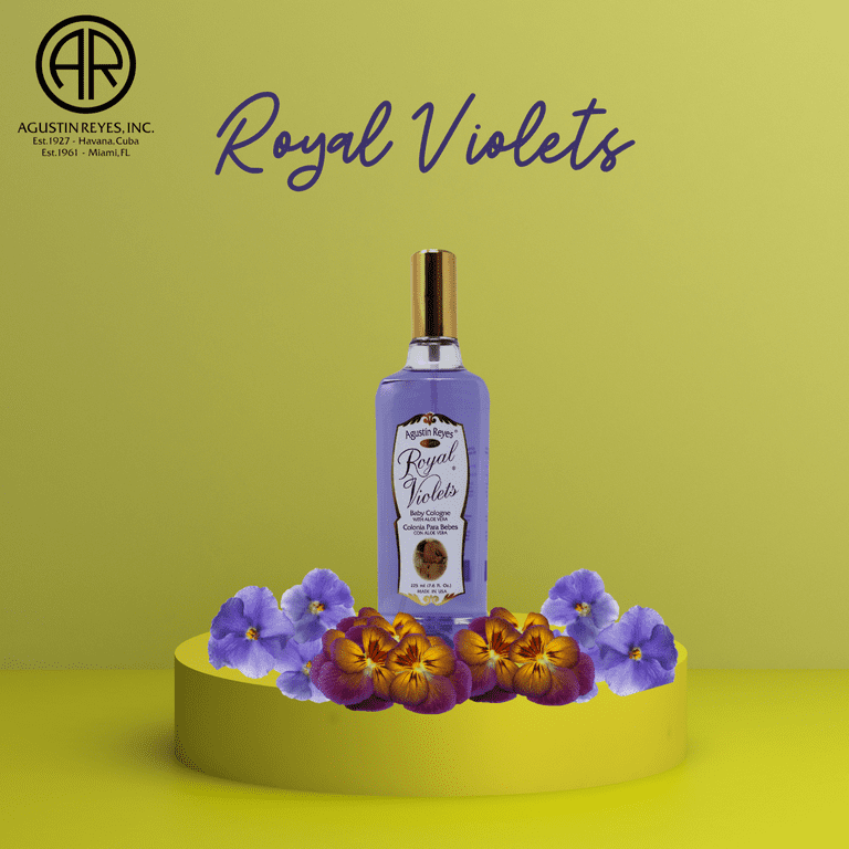 Royal Violets Baby Cologne with Aloe Vera for Baby Sensitive Skin 7.6 fl oz Bottle