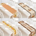 thumbnail image 4 of TIELUTT Thanksgiving Table Runner Fall Thanksgiving Table Runner For Party For Farmhouse Kitchen Home Dining Chambray Table Fall Table Runners 60 Inches Long Fishnet Table Small Christmas Table Table, 4 of 4