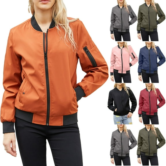 Sports Coats for Women Cropped Jacket Full Zip Lightweight Jacket Womens Outdoor Winter Coat With Pocket Women's Casual Quilted Jacket Baseball Uniform
