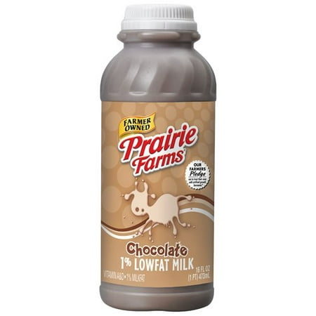 Prairie Farms 1% Lowfat Chocolate Milk, 16 oz - Walmart.com
