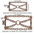 thumbnail image 2 of Non-slip Driving Chain Wearproof Car Tyre Anti-skid Safety Chains for Snow Road Wheel Chain Safety Straps, 2 of 4