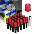 thumbnail image 4 of Lug , Wheel Lug Nuts 28mm/1.1in Thread With Sleeve For Car Red,Blue,Black, 4 of 8