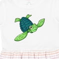 thumbnail image 4 of Inktastic Sea Turtle with Swirls Girls Toddler Dress, 4 of 5