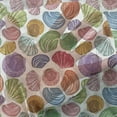 thumbnail image 3 of Sea Shells Tulle Curtains with Rod Pocket, Colorful Hand Drawn Shells Summer Season Inspired Marine Illustration Exotic, Sheer Drape for Wedding Party 2 Panels, 7 Sizes, Multicolor, by Ambesonne, 3 of 3