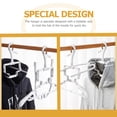 thumbnail image 1 of CTIRCHIU Heavy Duty Folding Hoodie Hanger White Plastic Clothes Rack with Adjustable Stretchable Design, 1 of 8