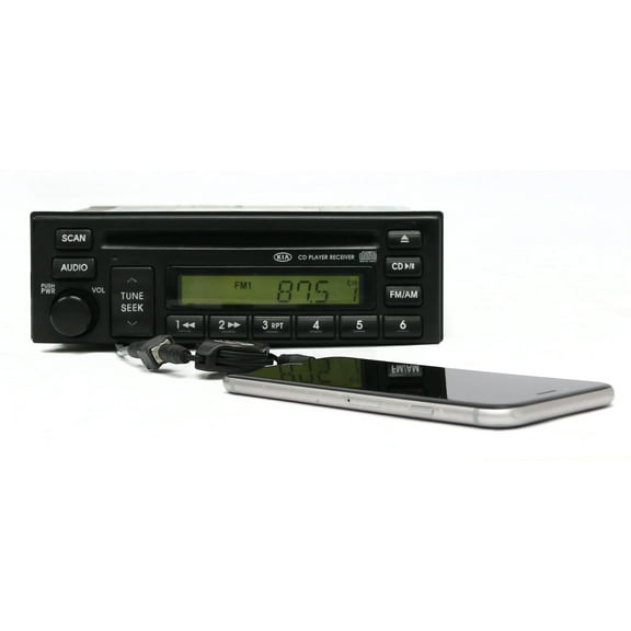 Restored Kia Rio 20032005 AM FM Radio Single Disc CD Player with Pigtail Aux 96160FD111 (Refurbished)