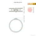 thumbnail image 4 of ANGARA Natural Pear Diamond Split Shank Ring in 14K White Gold for Women (Size-6x4mm| Color-I-J| Clarity-I1-I2) | April Birthstone, Anniversary, Jewelry Gift for Women | Natural Diamond Ring, 4 of 9