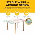 thumbnail image 4 of Happy Easter Table Cloths for 6 Foot Rectangle Tables, Colorful Bunny Love Heart Rabbits Retro Pink Patio Waterproof Elastic Fitted Tablecloths, Washable Rectangular Table Cover for Camping, 4 of 8