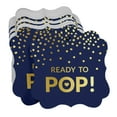 thumbnail image 3 of Inkdotpot Pack Of 50 Ready To Pop Baby Shower Paper Tags DIY Craft Bracket Shape Real Gold Foil Hang Tags, 3 of 7