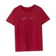 thumbnail image 4 of Camiseta para mujer de verano suave básica para caminar, vacaciones, trabajo, vacaciones, calle Rojo, 4 of 7
