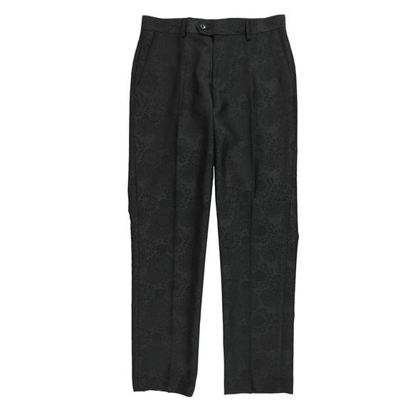 bar III Mens Brocade Dress Pants Slacks, Black, 36W x 29L