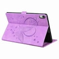 thumbnail image 4 of Dteck Wallet Case for iPad Mini 6th Gen 2021(8.3"), Embossed Butterfly Floral PU Leather Shockproof Soft TPU Inside With Pen Holder Card Slots Flip Stand Cover for iPad Mini 6 2021 8.3 inch, Purple, 4 of 6