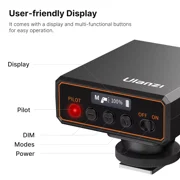 Ulanzi F12 Mini Camera Flash Speedlite – Portable Standard Hot Shoe Mount for DSLR Cameras