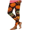 VBTAPA Womens Novelty Halloween Leggings Funny Pumpkin Printed High