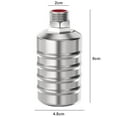 thumbnail image 6 of Tnobhg Automatic Float Valve Fully Automatic Food Grade Material Hard Shell High Reliability No Electricity Water Level Control 304 Stainless Steel Water Level Control Float Valve Household Supplies, 6 of 8