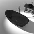 thumbnail image 3 of Anzzi FT-AZ521-PU 65 in. Ember Stone Freestanding Bathtub in Translucent Evening Violet, 3 of 7